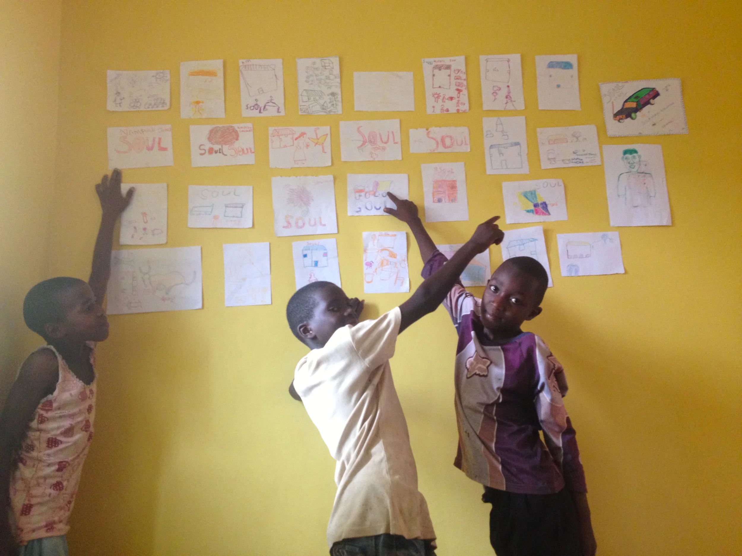 S.O.U.L. students enjoying a visit to the Iganga Community Center during their holidays