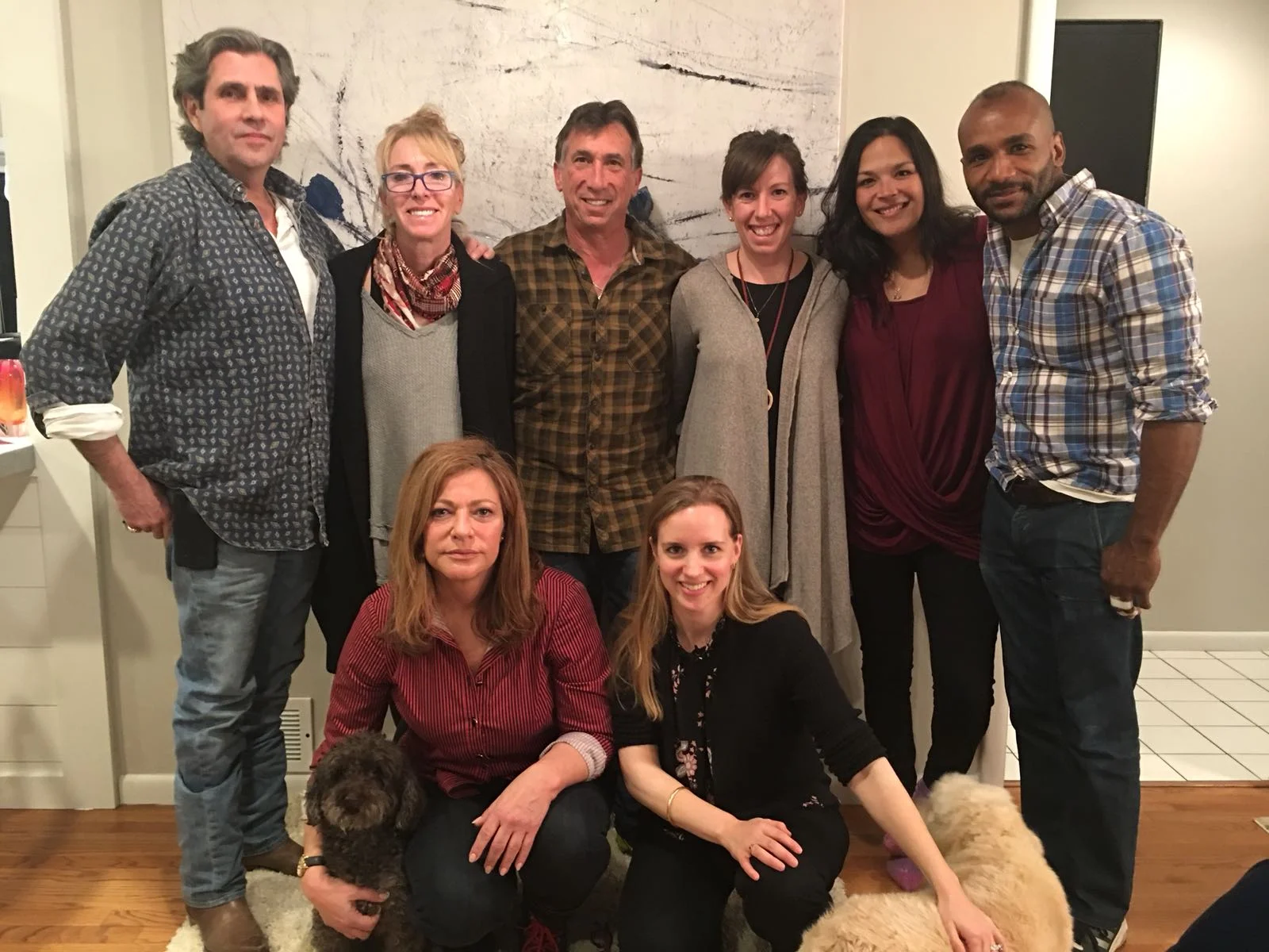 Top row: Bob Greenfield, Diane Stern, Ken Stern, CEO/Co-founder Brooke Stern, Nathanya Ahamed, Omari Jinaki. Bottom row: Emily Fordham, Ellie Reiter