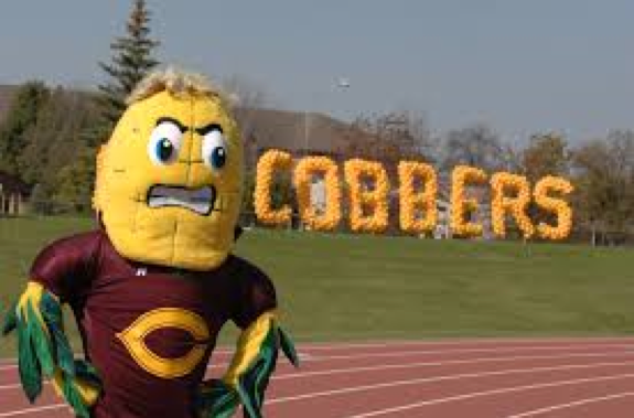 Kernel Cobb, mascot for the Concordia College Cobbers