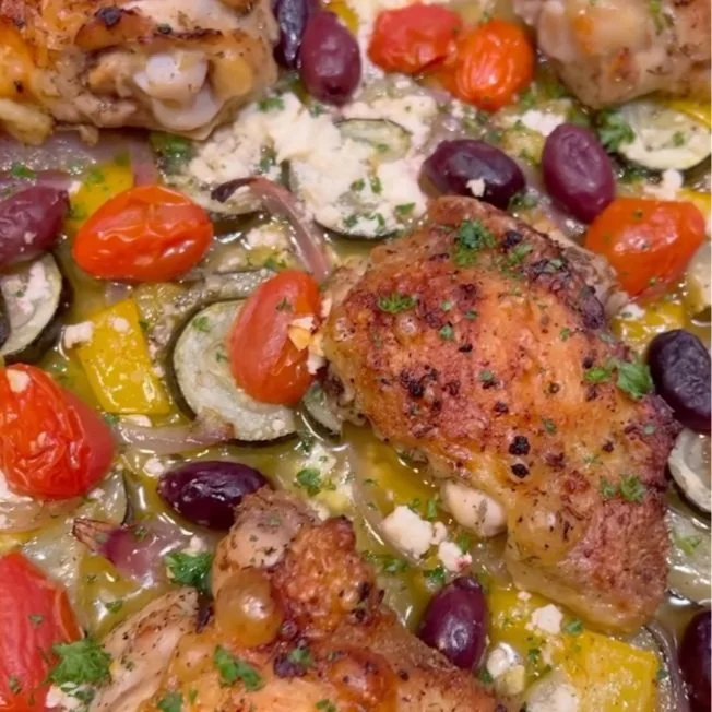 Greek Chicken Sheet Pan Dinner