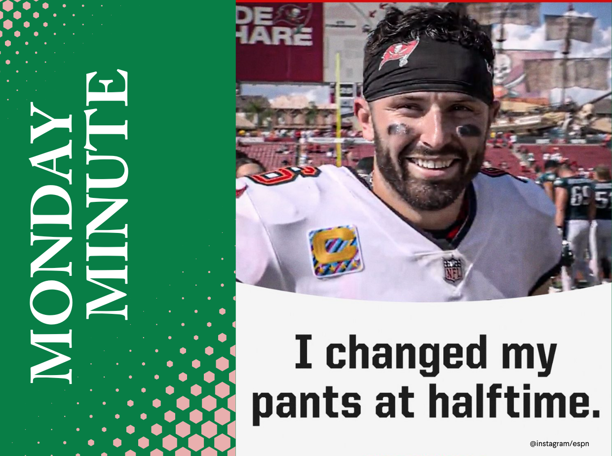 Monday Minute: Mayfield’s Hot Pants, College Football Chaos + Wild Card Race