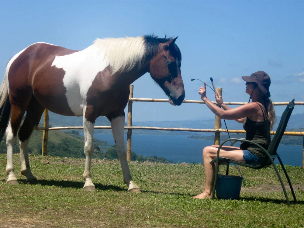 Terry Newton with Apache