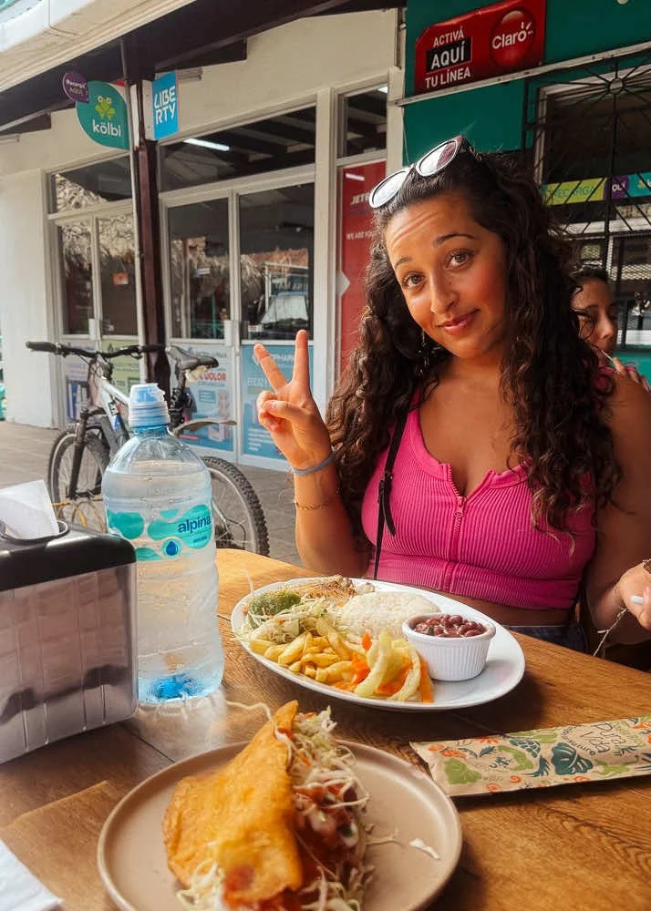 Kindred spirit Nora, at Soda in Puerto Viejo