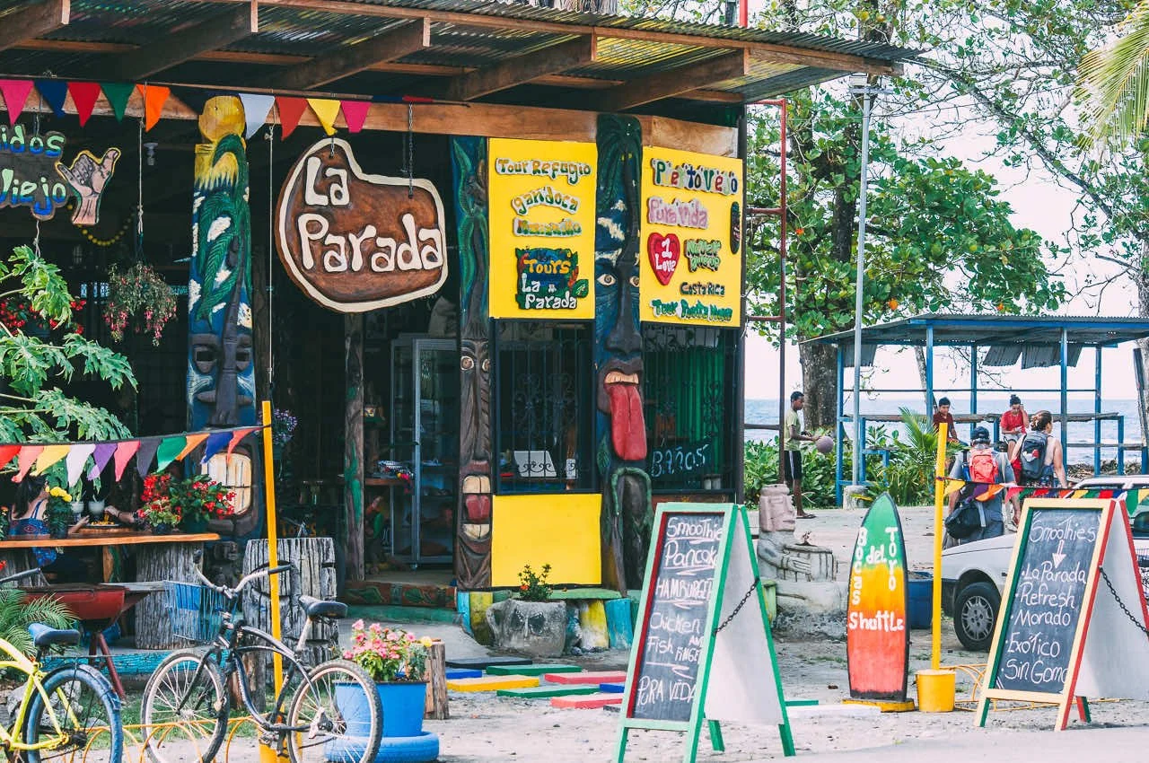 Bus stop Puerto Viejo