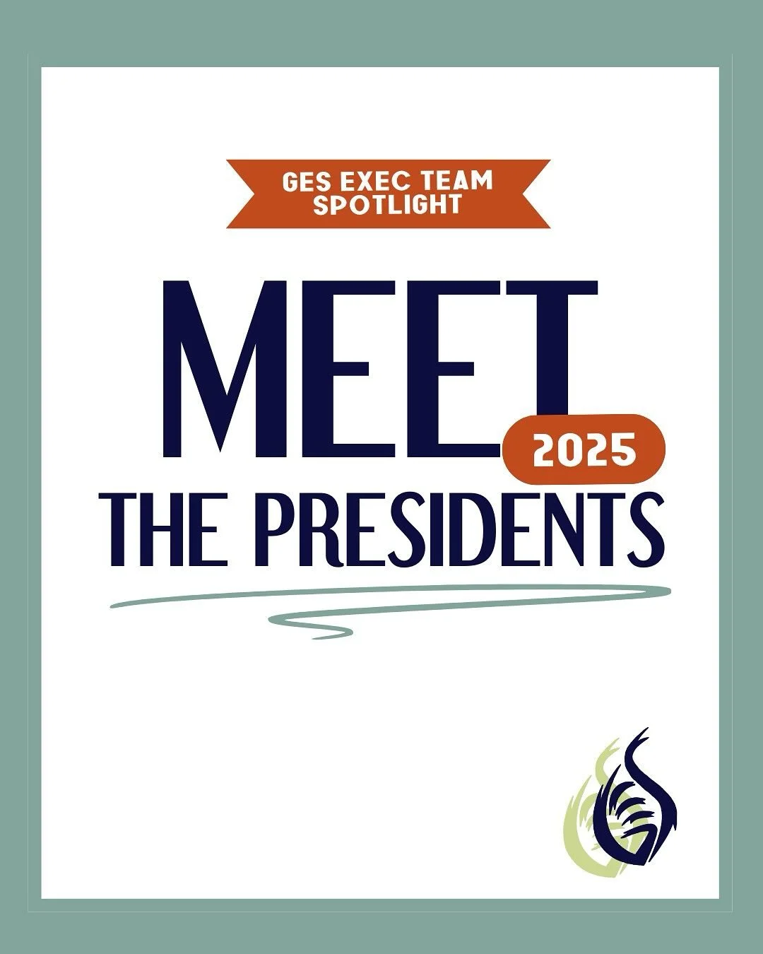 Our first exec spotlight of the year: the 2025-2026 GES presidents! 🥳🥳

Meet Kate, Emma, and Maya, who have shown leadership in GES since their freshman years at Northwestern. The Presidents are the driving force behind what makes the GES team and 