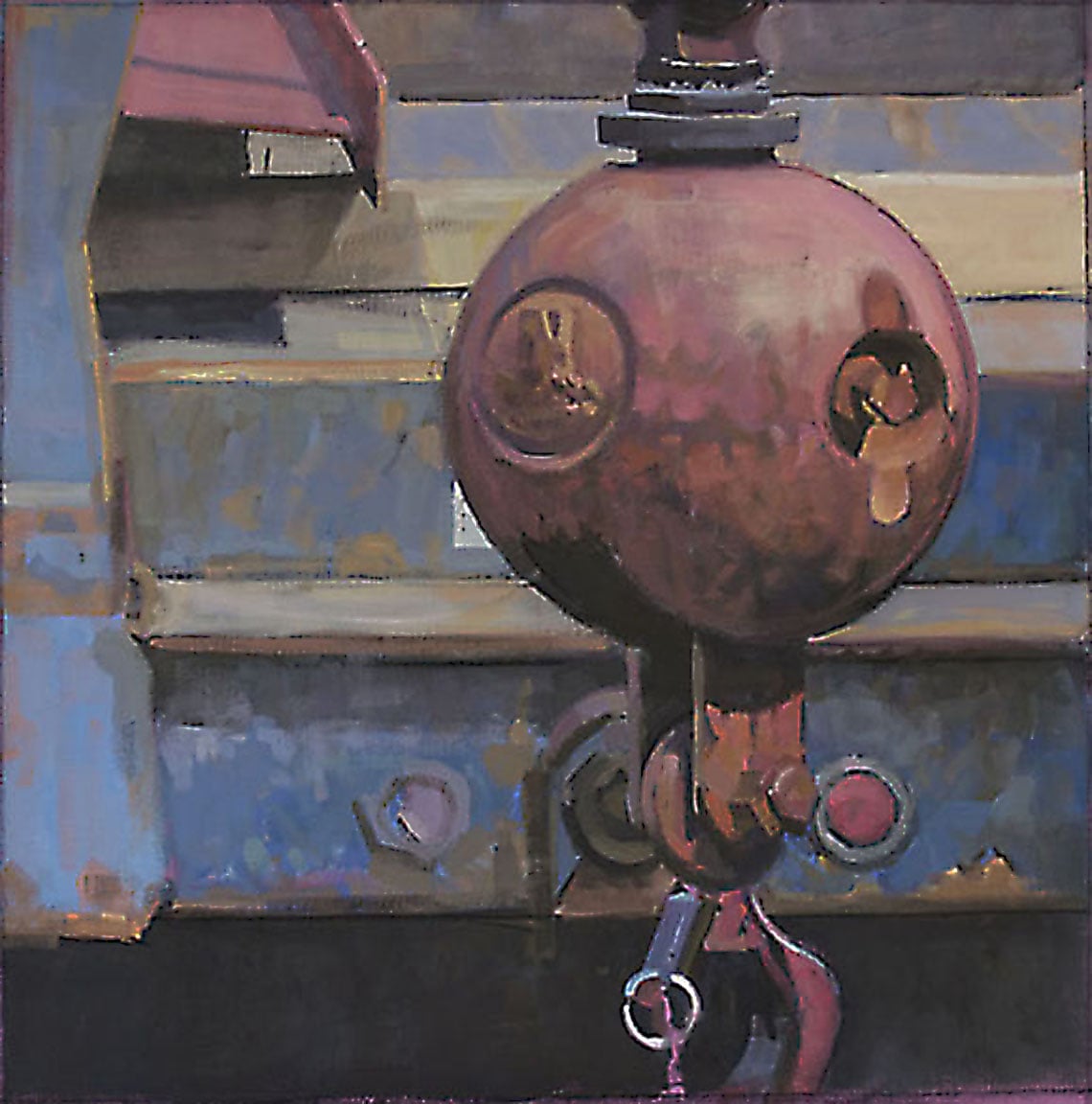  Wrecking Ball, acrylic on canvas, 27 3/4" x 27 1/2", Private Collection 