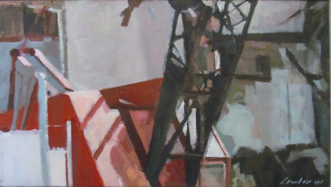Little Red, acrylic on canvas, 12 1/4" x 22", 2000