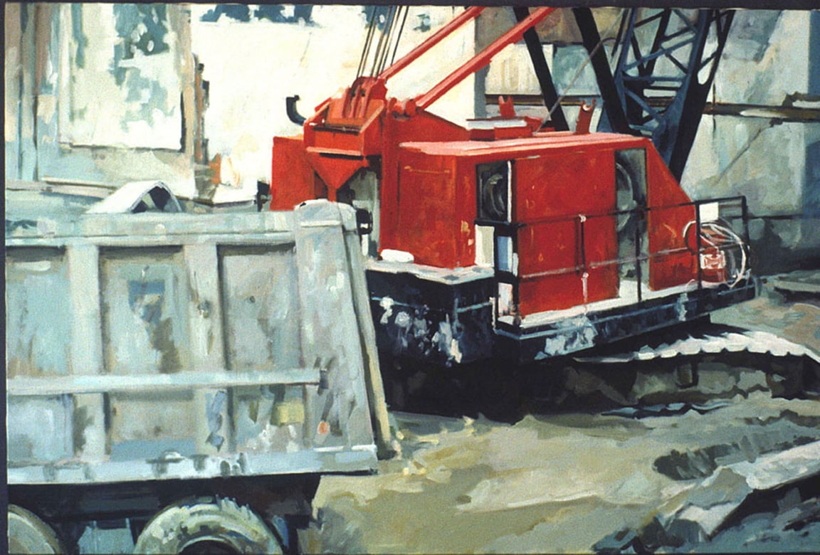  Big Red, acrylic on canvas, 40 1/2" x 60 1/4", 1990   