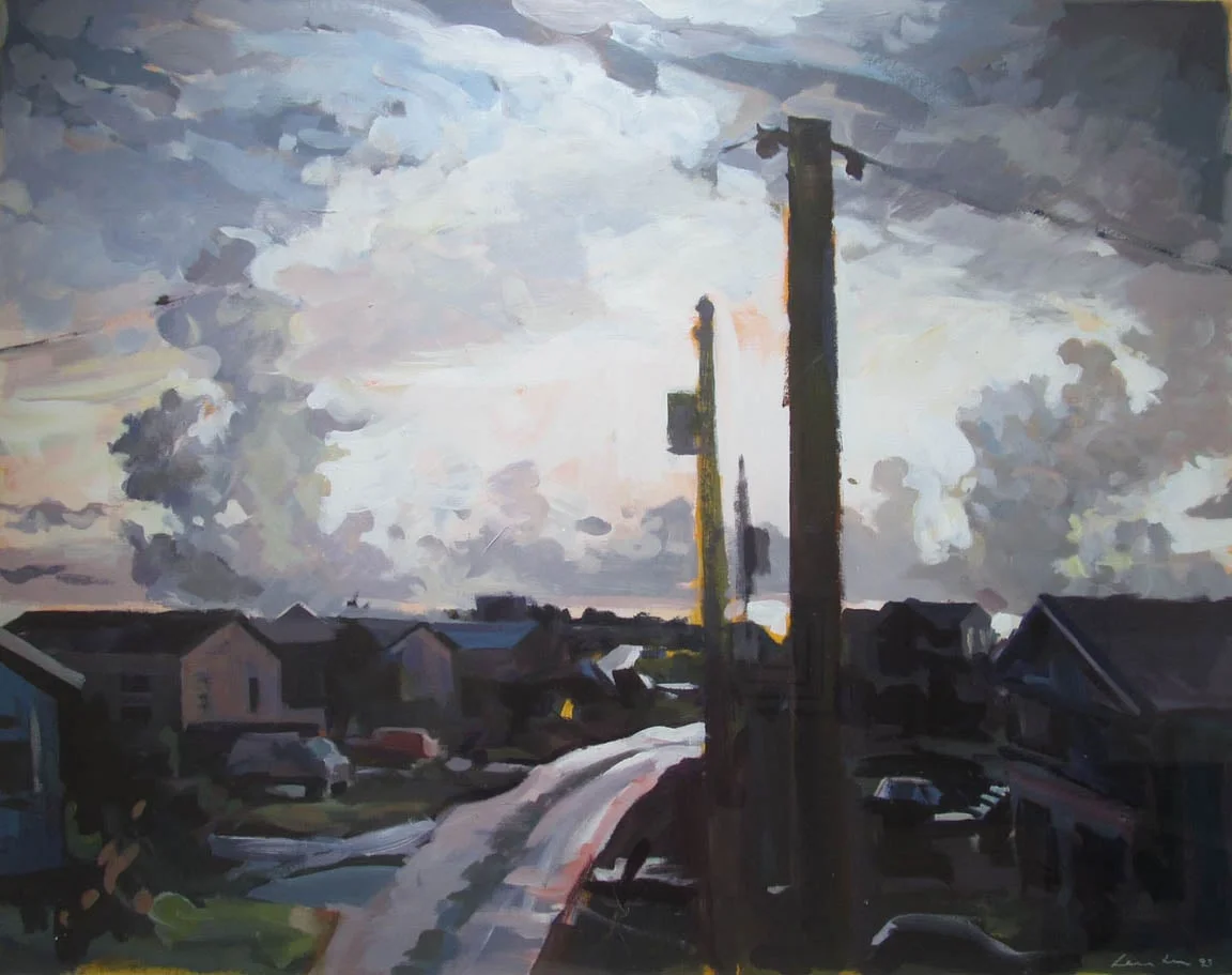 NC Storm, acrylic on paper, 29 1/2" x 37 1/2", 1993, Private Collection