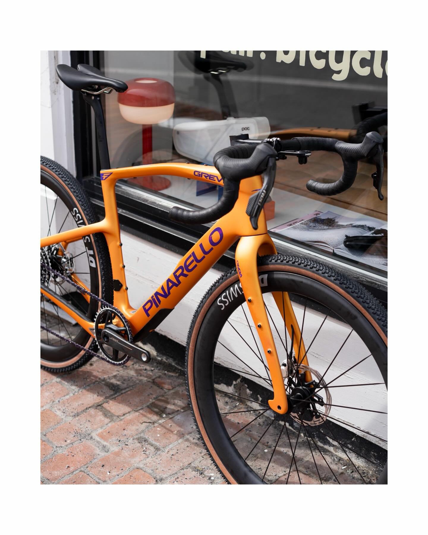 We&rsquo;re very excited to welcome @pinarello_official to the ACME roster! 

Featured: Pinarello Grevil F9 in Atlas Sun. SRAM Red XPLR (with a purple chain) and DT Swiss GRC 1400 50DB wheels. Pirelli Cinturato H 45mm tires and a Form Throne GT Saddl