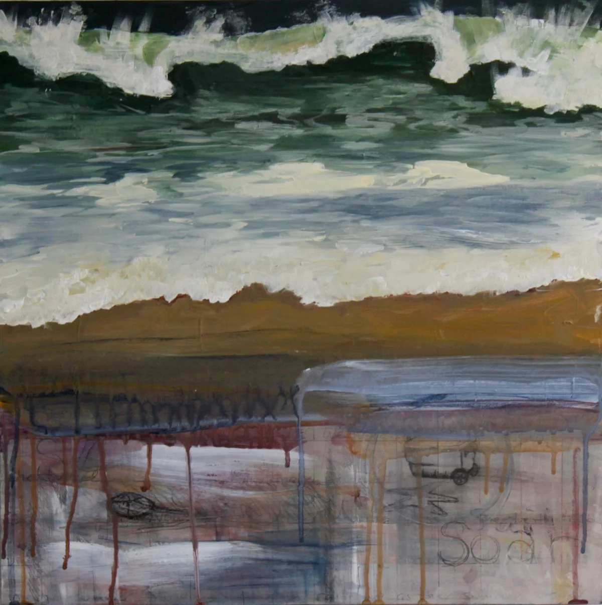 Breaker, 18x18 acrylic on wood panel, $350