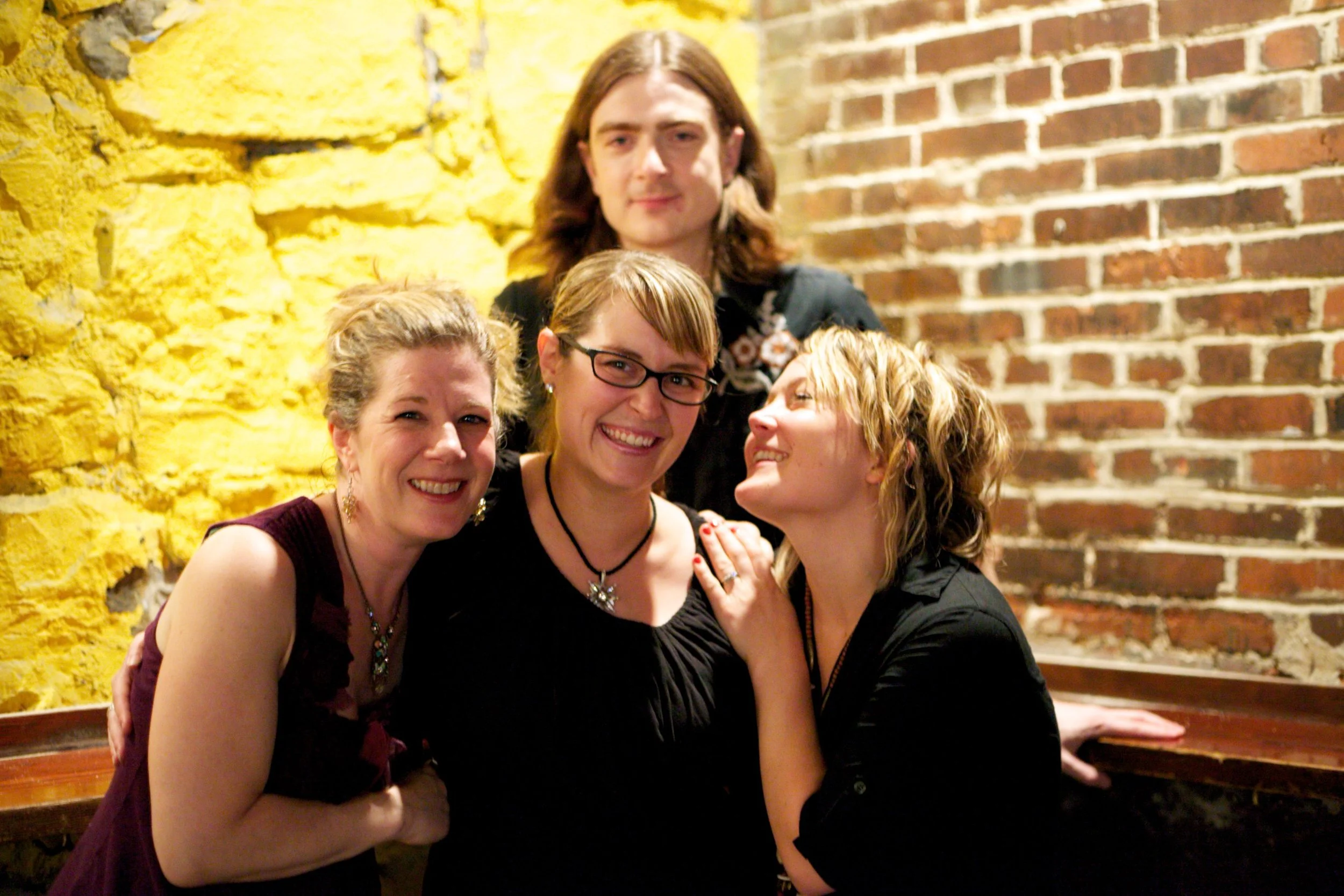 With Dar Williams, Sara Watkins and Bryn Roberts on my first van tour! St. Louis, MO / 2010.