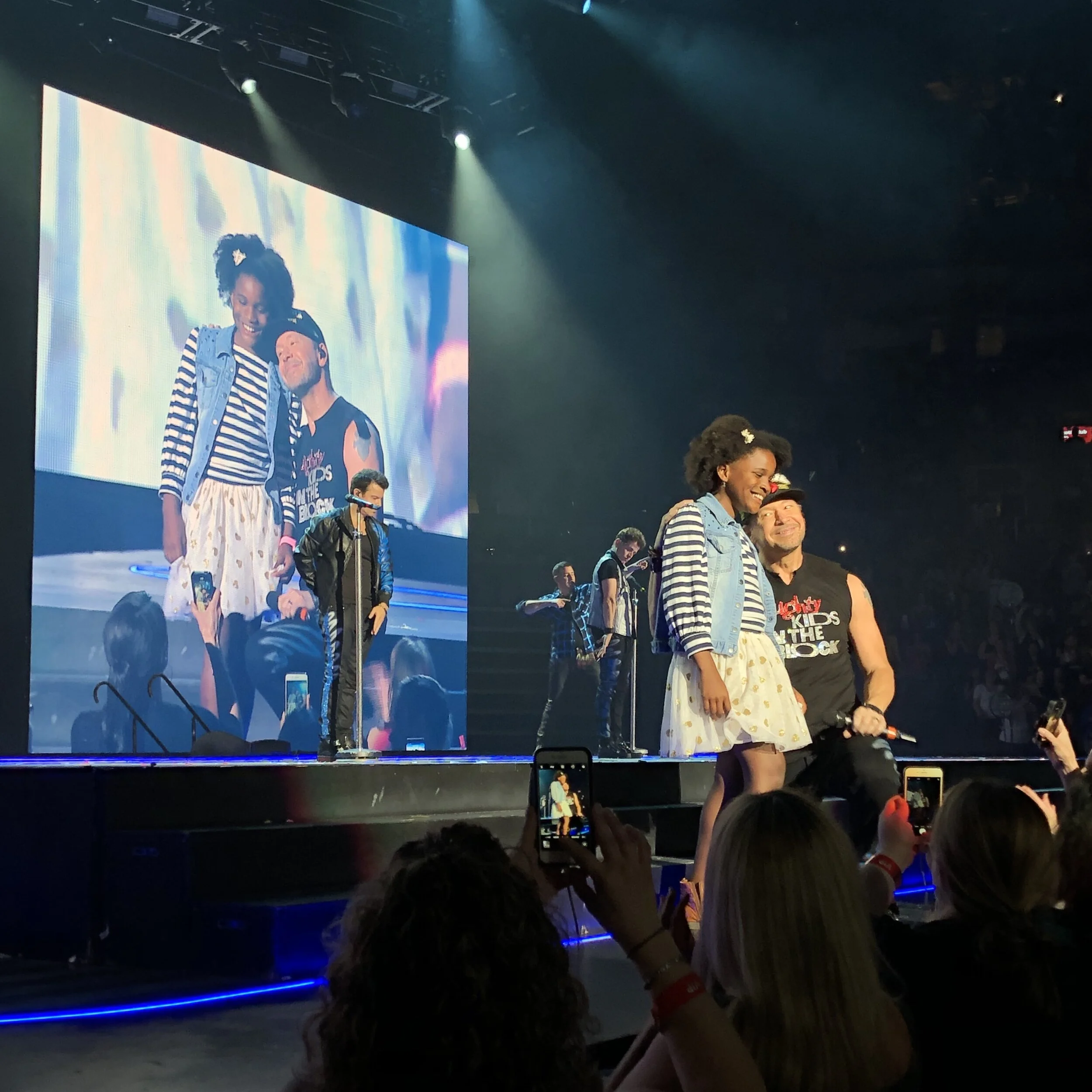 Donnie Wahlberg serenading my Goddaughter, Lennox, during the New Kids On The Block Mixtape Tour. Toronto, Ontario / 2019.