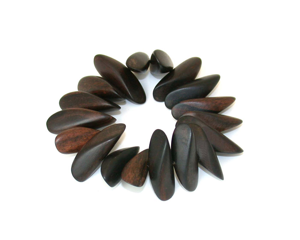 Tiger Ebony Wood Elastic Bracelet Kim Drosdick Toronto