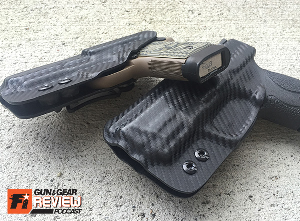 Another great feature is the how flush the kydex is to the pistol's trigger guard, so there nothing getting in your way of a full and firm purchase when gripping the frame.