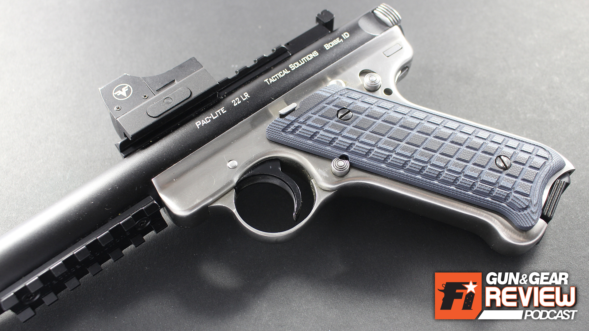 The Ruger Mark III benefits from a plethora of aftermarket components, but there aren't a lot of actually functional grip panels that aren't covered in zombie green or punisher skulls.