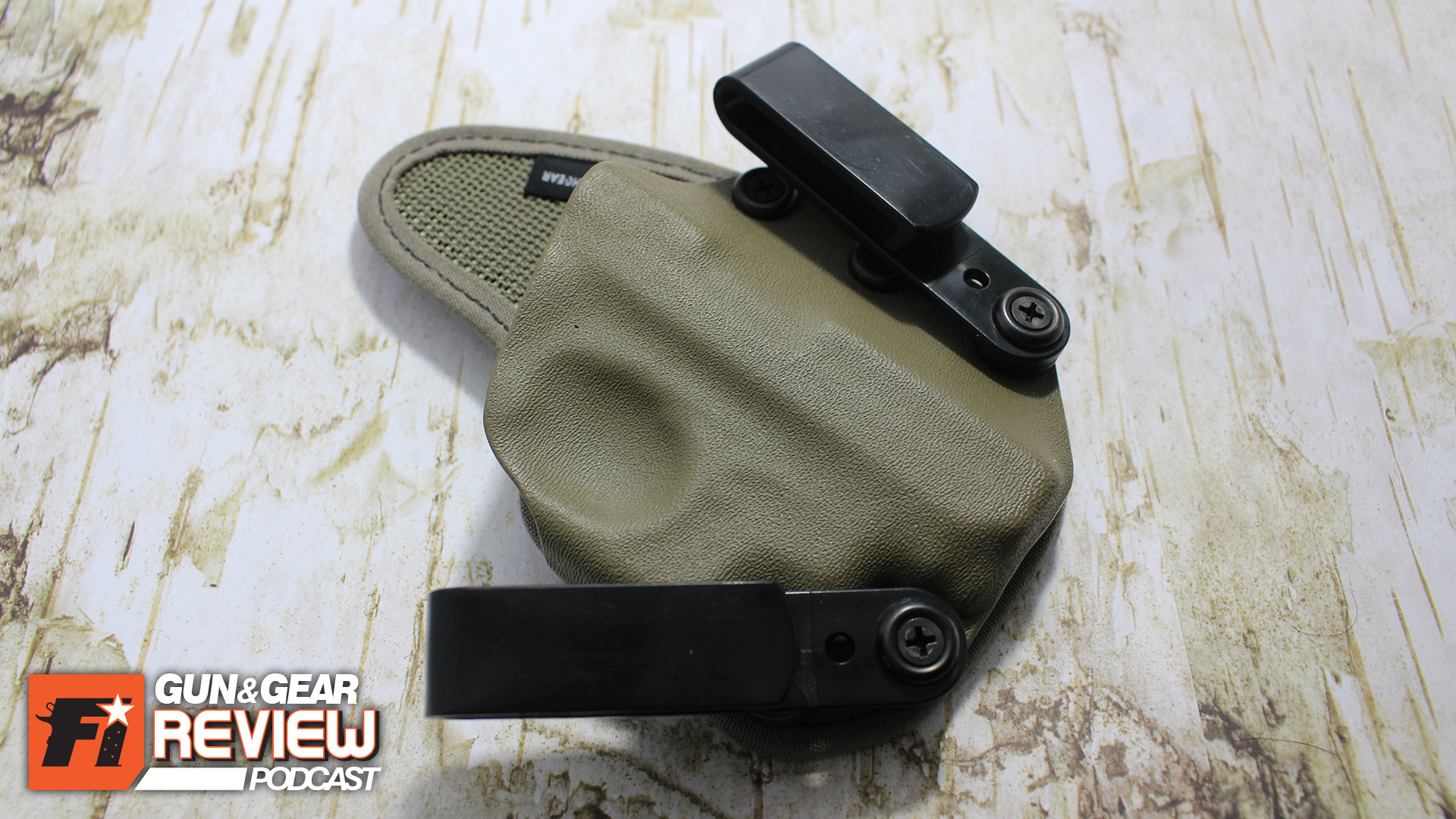 The AIWB holster came with two belt clips for the option of securing the gun angle.