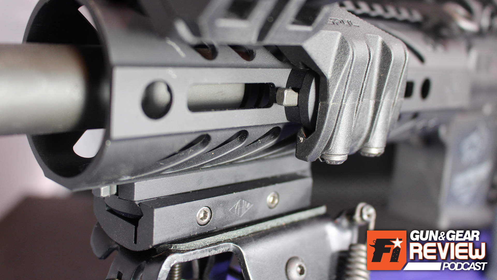 Accessories like lights and bipod can be easily attached, moved around or swapped within seconds.