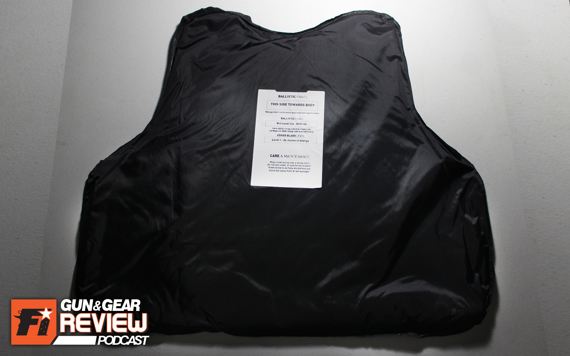 The kevlar panel is removable from the carrier for inspection and replacement.