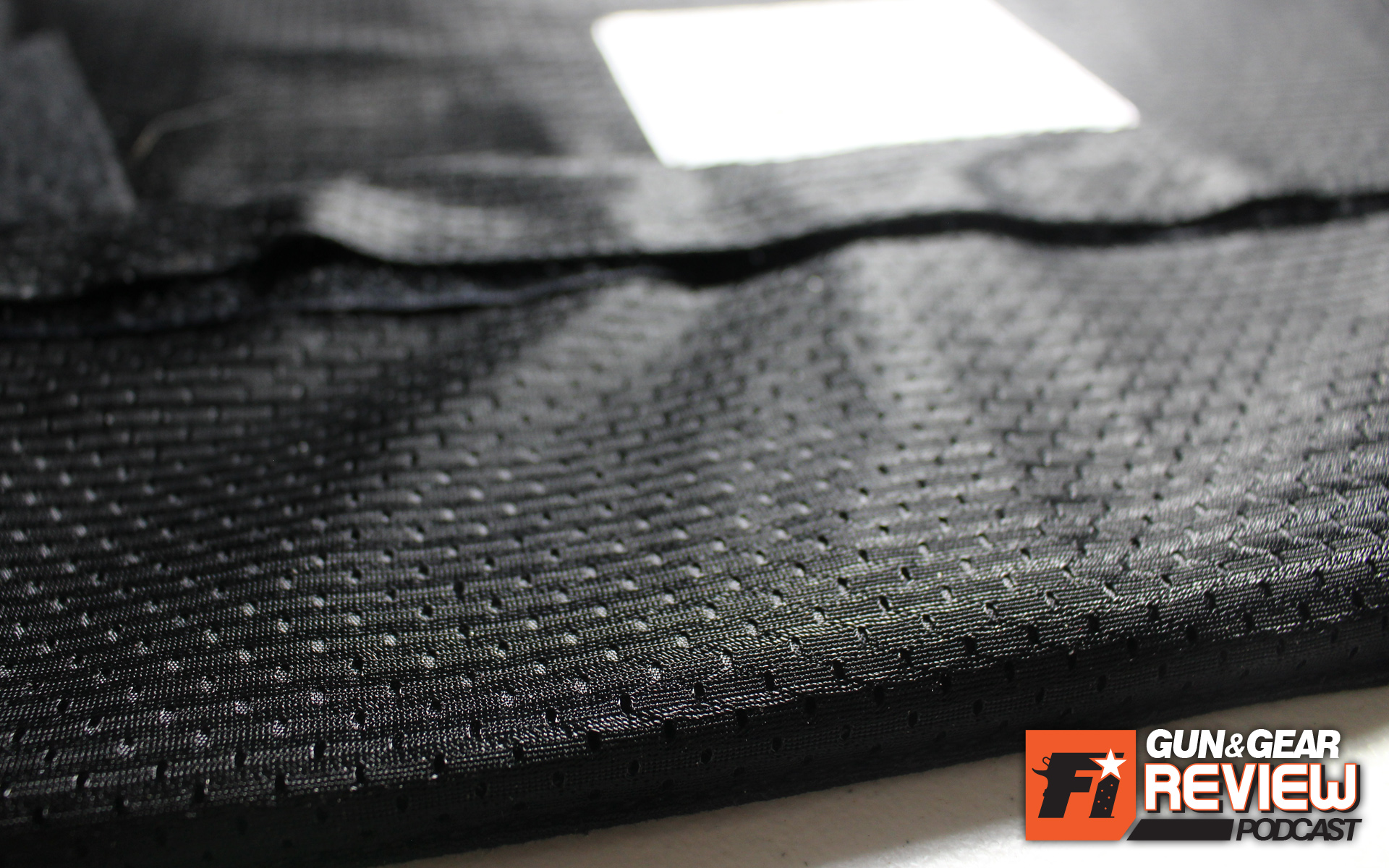 The CoolMax material is a soft mesh, designed to ventilate and keep the body from overheating.
