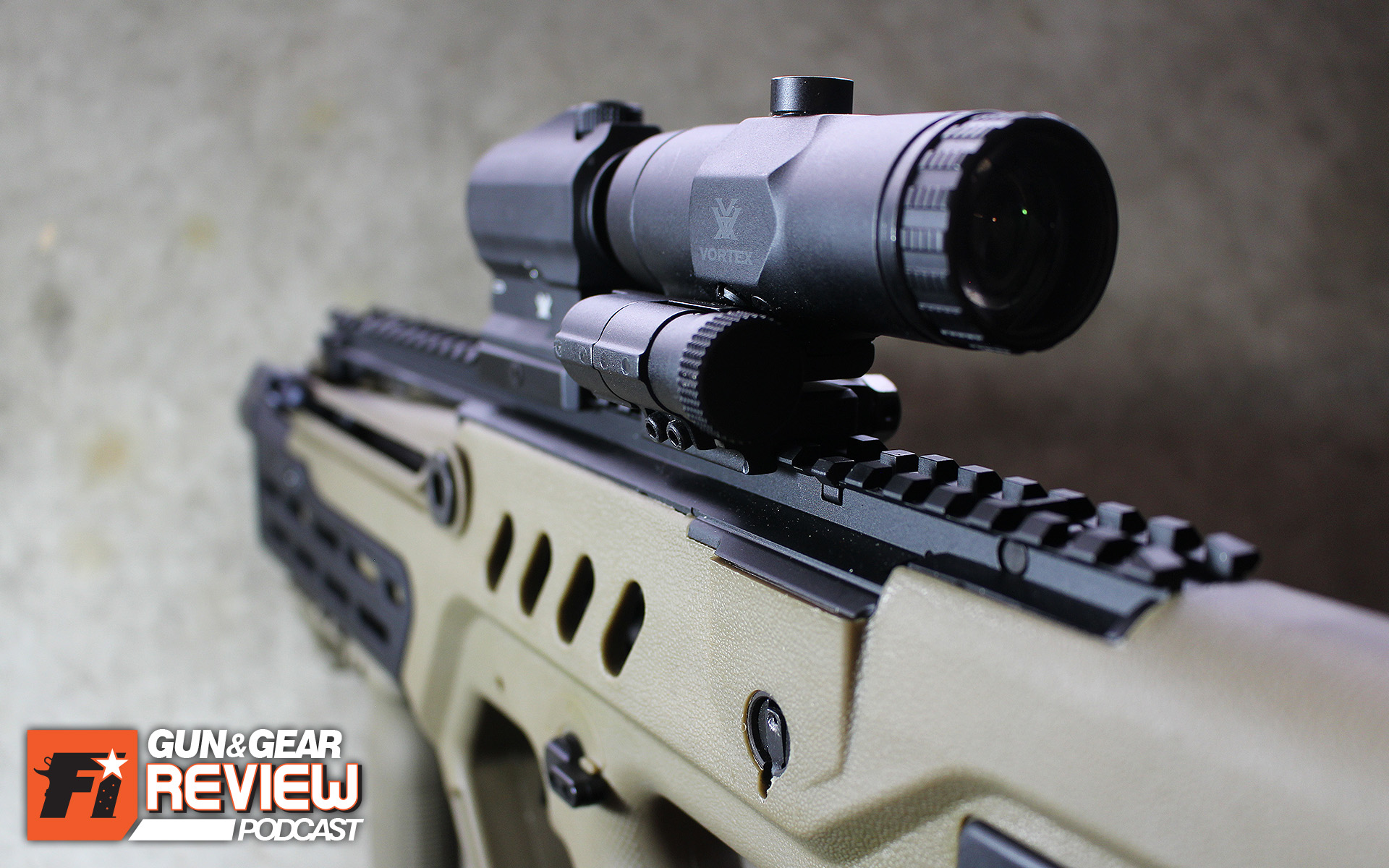 The magnifier + red dot combo is especially at home on a rifle with a large flat top rail, like my SAR-21 Tavor Bullpup.