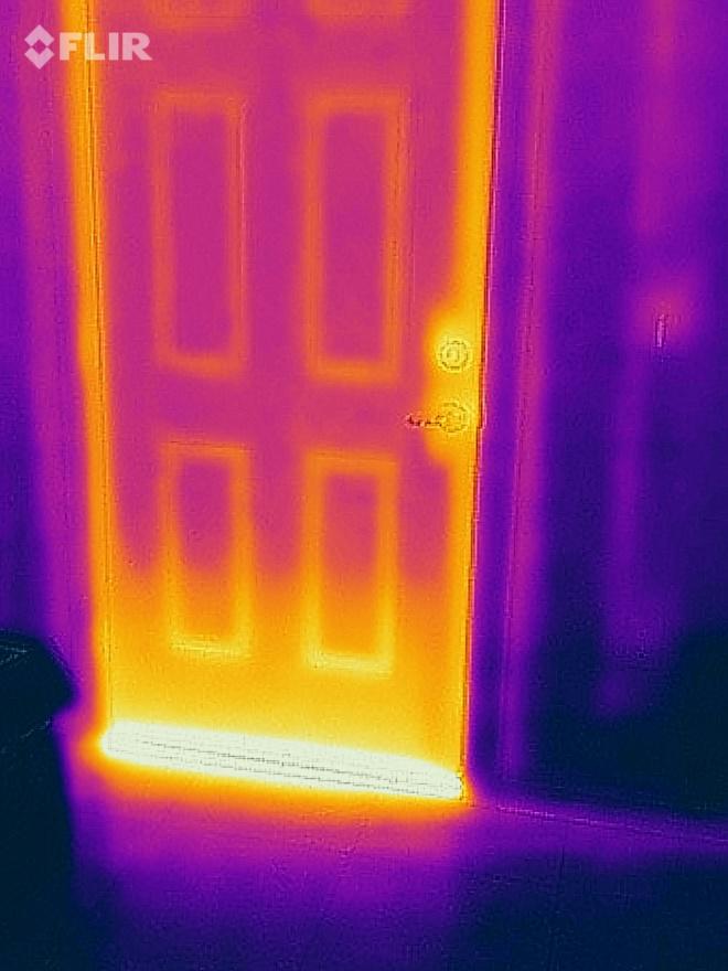 This is a photo of my front door taken from inside of the house at 4:00pm (door faces west)