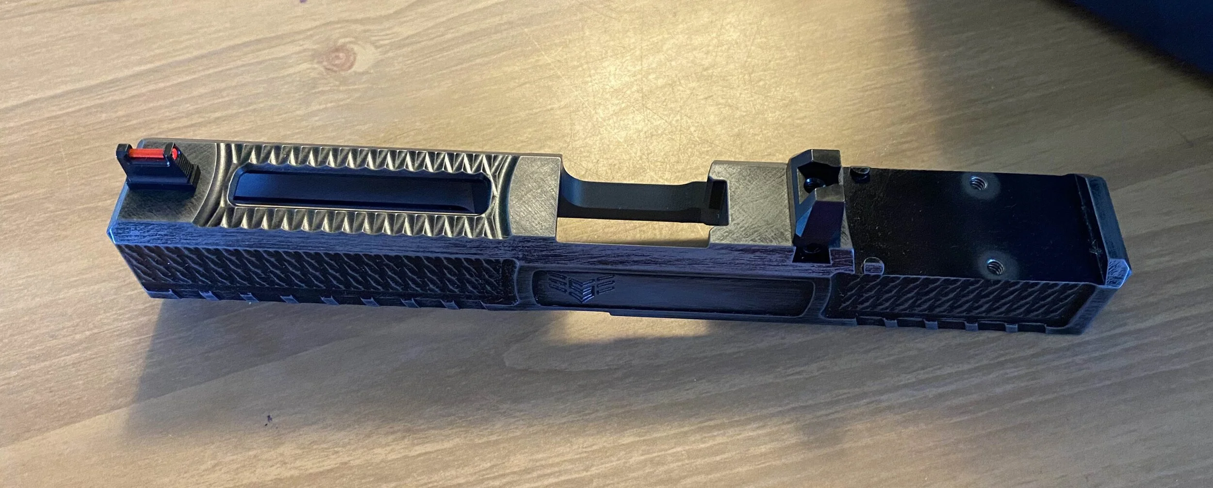 Swampfox Wolverine slide and Justice red dot combo