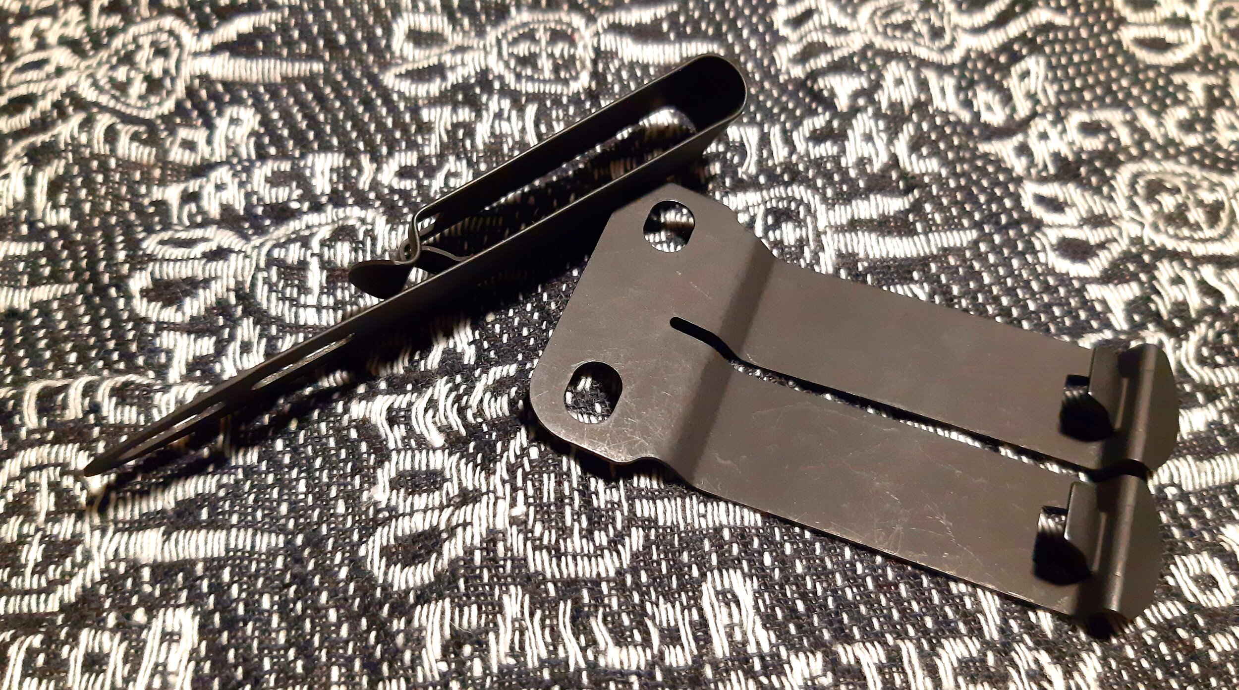  Inc. > Knife Sheath Clips > Spring steel metal holster belt  clip.
