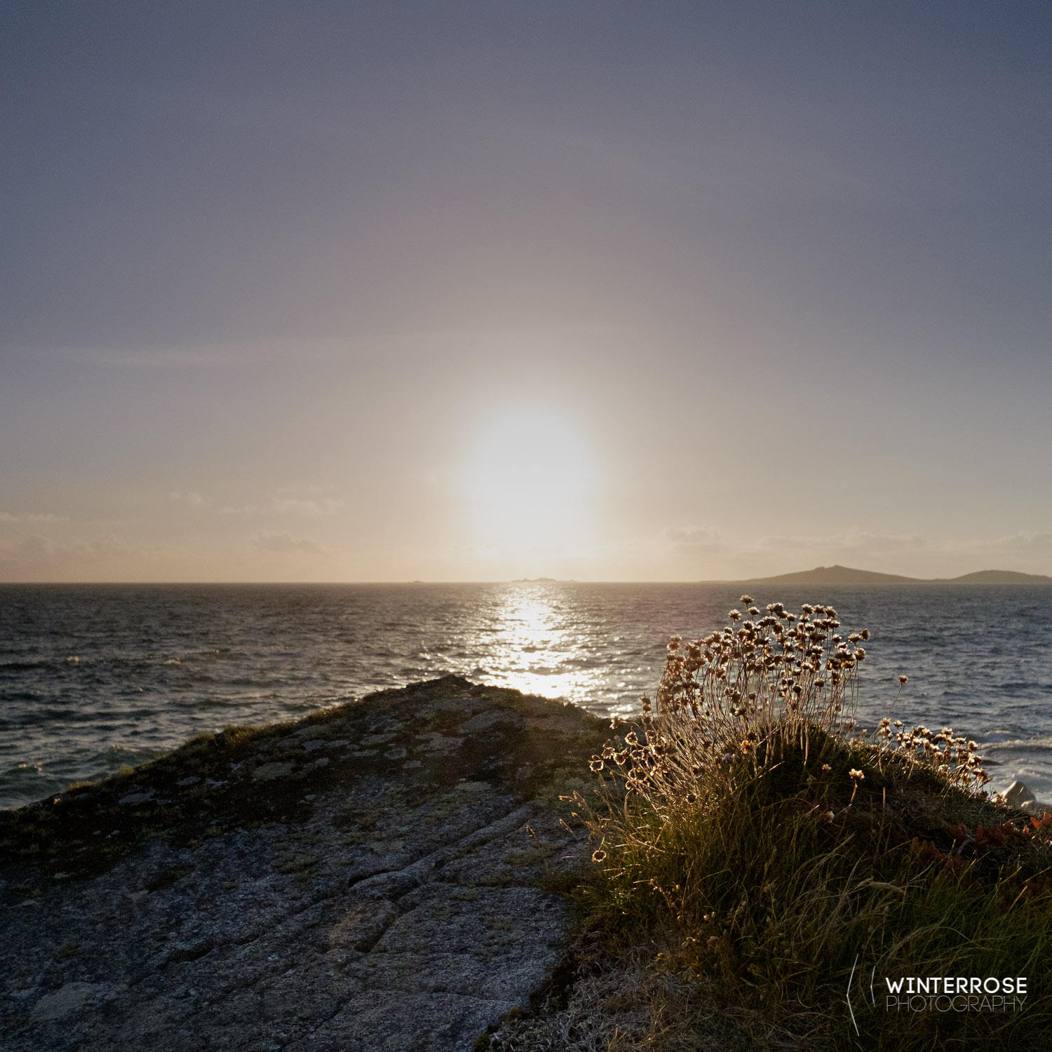 A small outcrop as the sun headed down. 