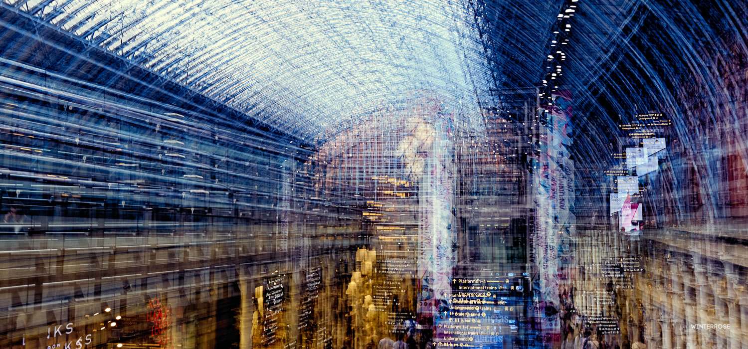 St. Pancras Station Multiple Exposure, and my first #wexmondays win.