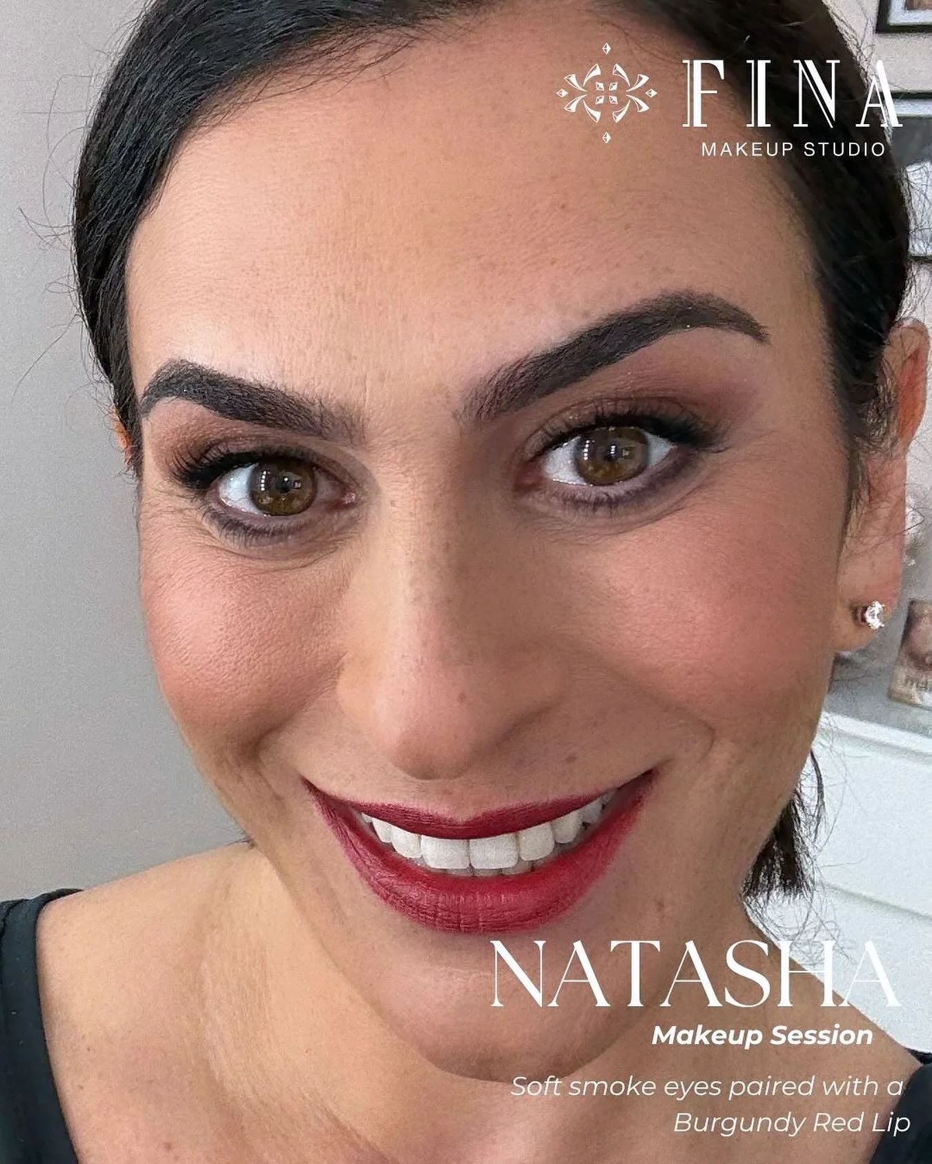 Beautiful Natasha in the studio today for a Makeup Session, we went for soft smokey eyes paired with blended liner and darkened lash definition. We finished the look with a Burgundy lip. 
Products used.
@elemis Pro Collagen Marine Cream 
@caudalie P