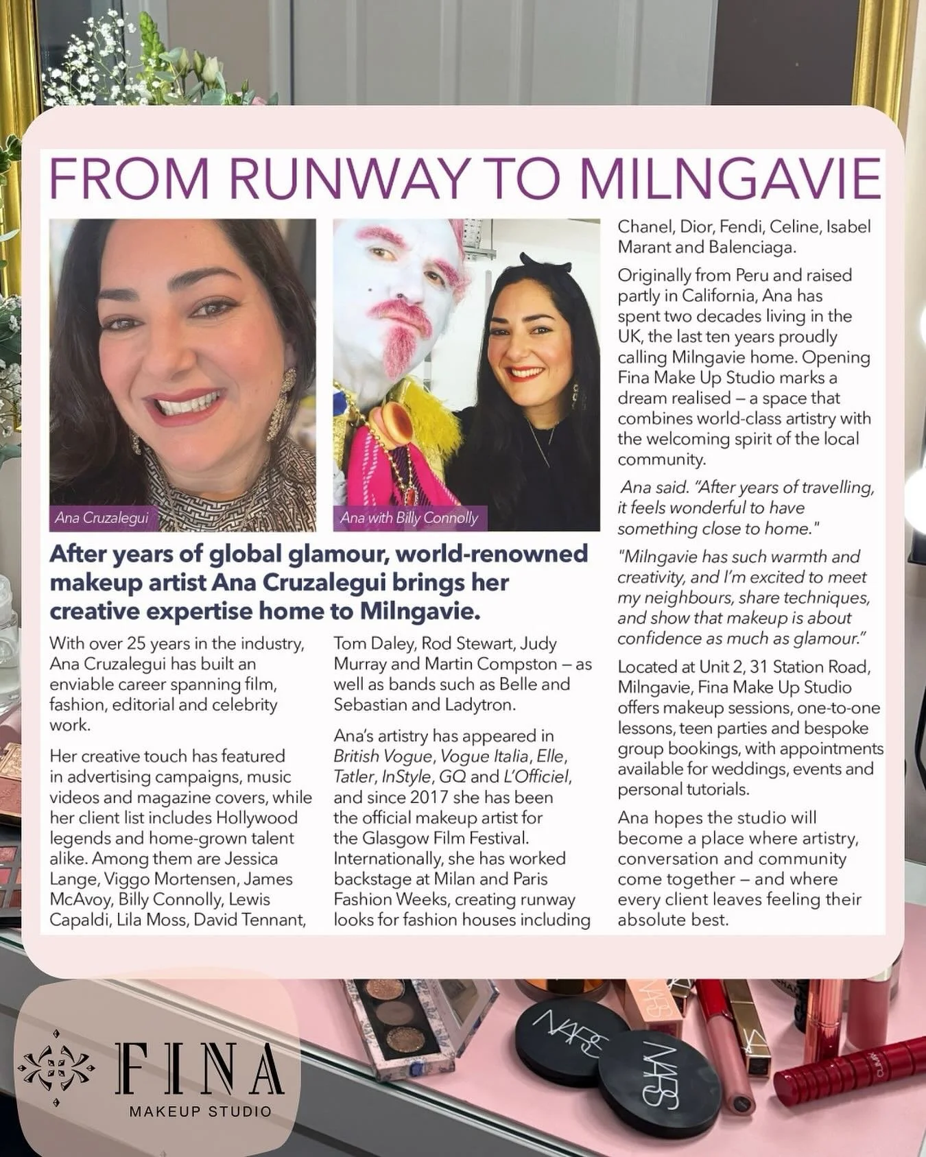 Thank you @communitymagbam for the lovely feature! I can’t say enough how wonderful it is to have a creative base so close to home! Look forward to meeting all the new faces for our makeup sessions. Thank you so much to everyone for their suppo