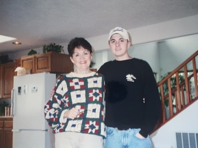 Mom and Ken in Roads End house .JPG