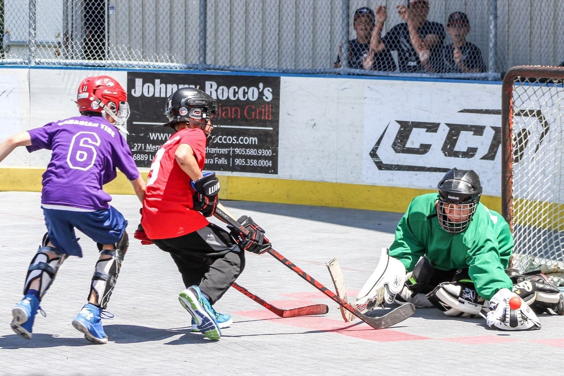 Malone Jr. Huskies - The DANGLE SNIPE CELLY Ball Hockey League
