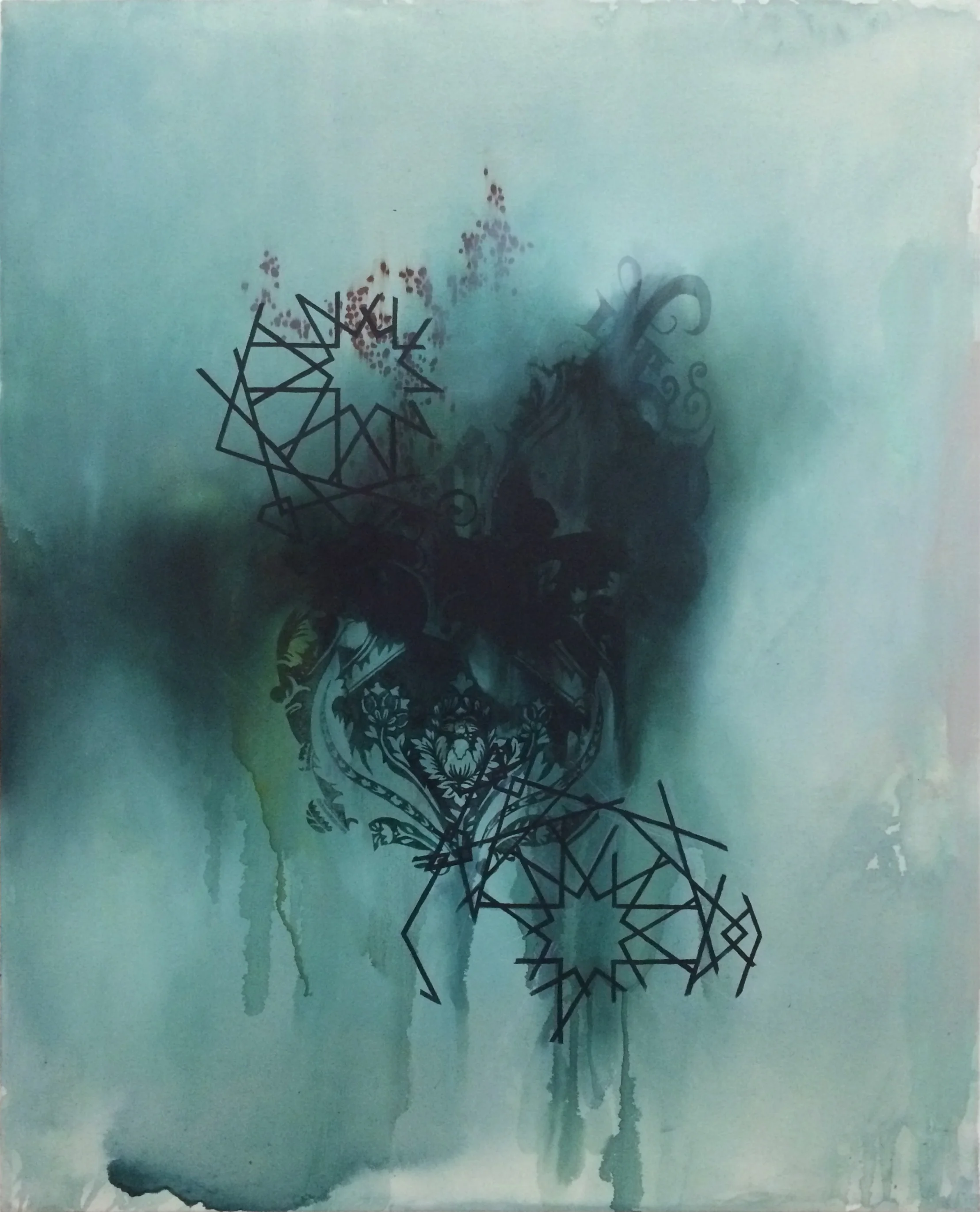End of Story Oil and acrylic on canvas, 40 x 32 inches, 2015