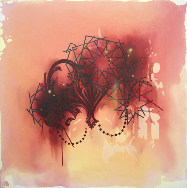 Circle the Square Oil and acrylic on canvas, 24 x 24 inches, 2014