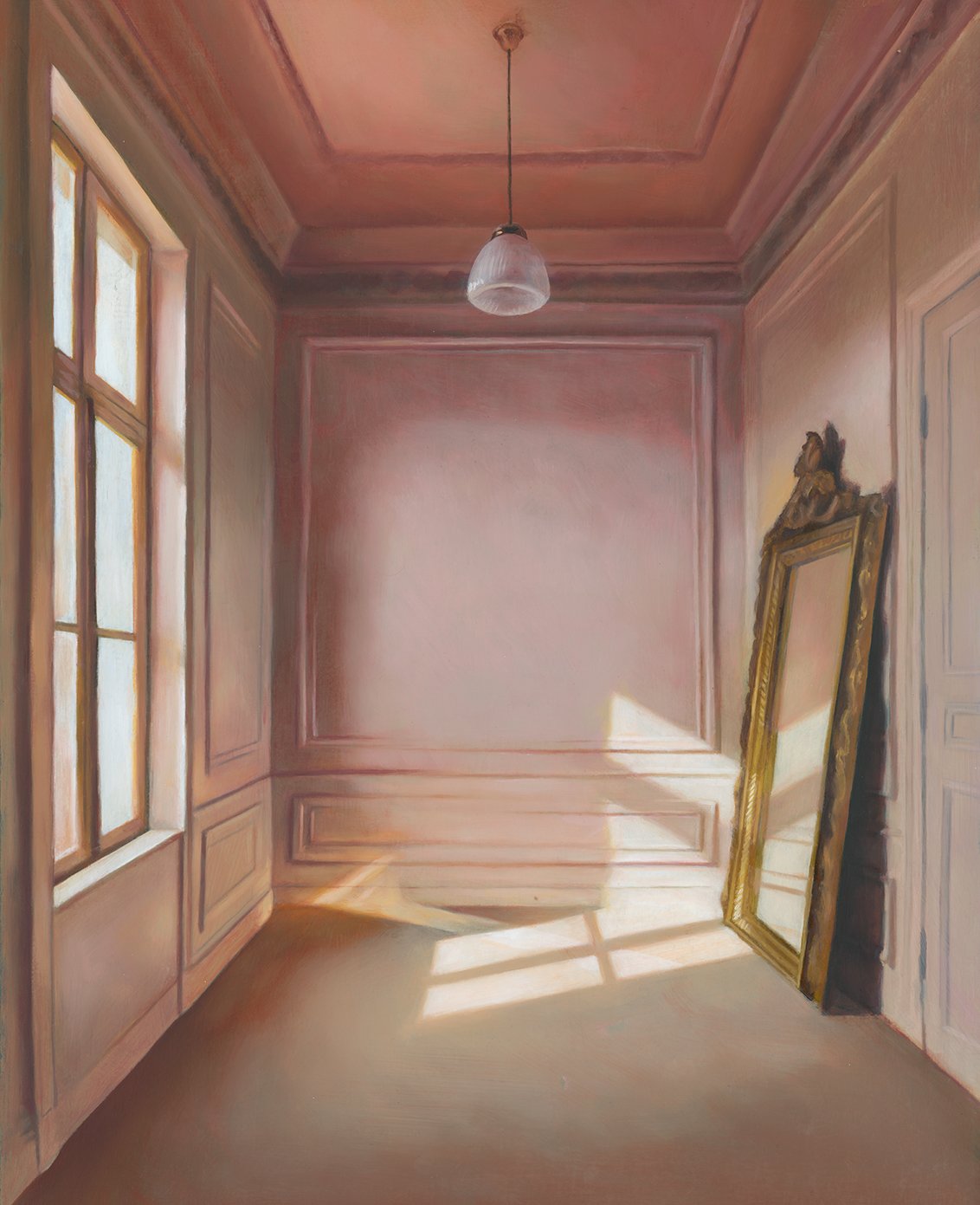             Room #2  Oil on panel, 20 × 16 inches, 2026 