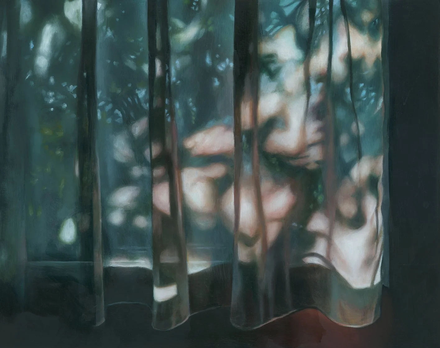             Sundial #3  Oil on panel, 16 × 20 inches, 2026 