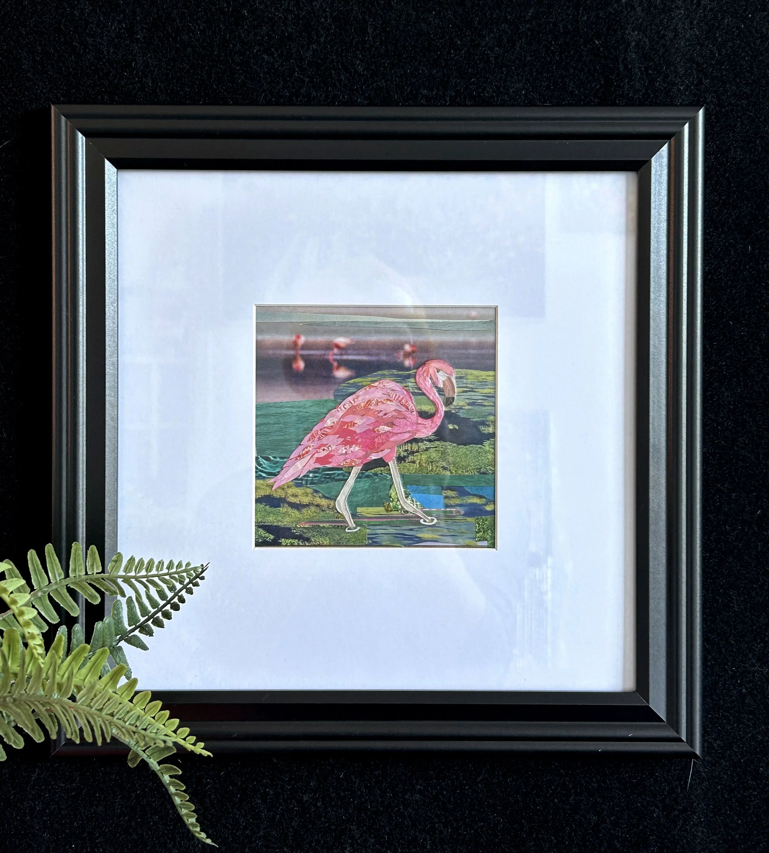 Flamingo #1 Original collage