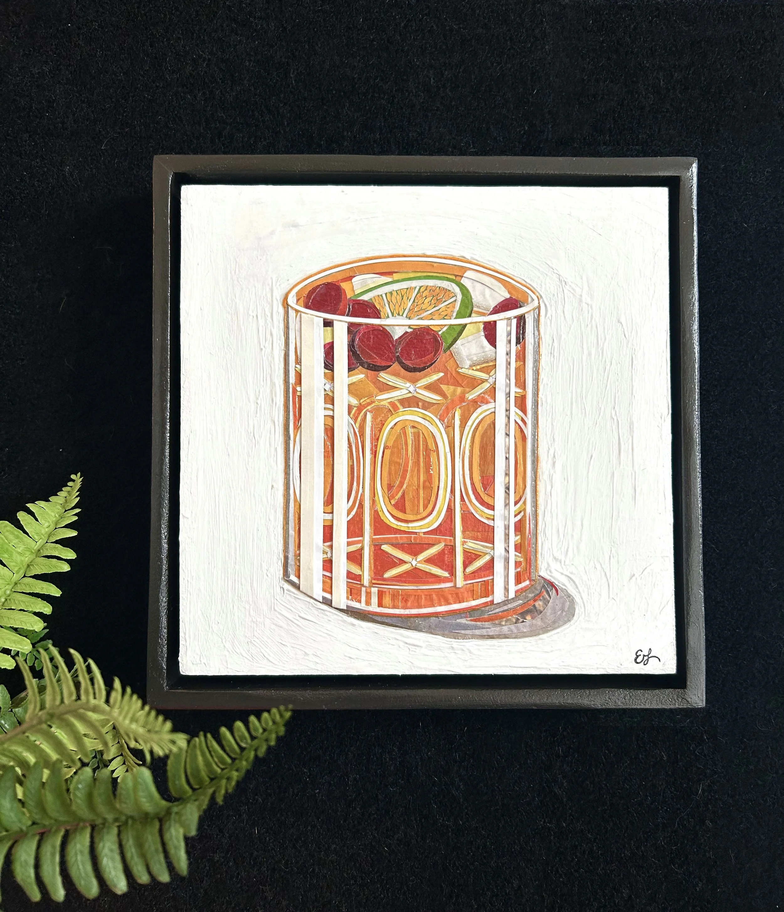 Orange Crush Original Collage