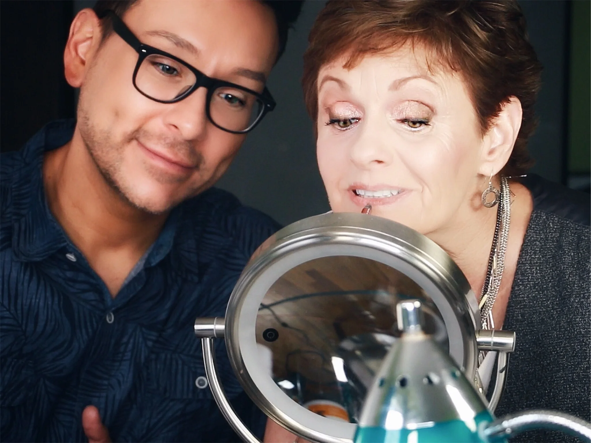 " I turned 58 this past September and the beautiful woman that had taken tremendous care of her skin from the age of 18 was no longer in my mirror. I had no idea who that was I was seeing in my mirror and the stranger taking my reflection over virtually managed to do so overnight. I just wanted a new face and to get back all the confidence that ugly, old stranger stole from me. Then I met Mathias via YouTube. I watched his AMAZING video titled "How to do makeup on women over 60 makeup tutorial". I ordered the suggested supplies and makeup. I wrote down the step by step how to instructions and they are now my makeup Bible in my bathroom. I am SO BACK, BETTER AND WAY more beautiful!!! My confidence has soared and the compliments are coming by boat loads from family, friends and strangers!!! Plus a lot of polite flirtatious smiles from some really good looking men (I'm single)!!!! Mathias took my just turned 58 sad faced self and made me a Confident and SUPREME woman, hear me roar!!! I walk with my head high and smile at everyone I see with supreme confidence because I KNOW I look beyond great; the best I can be and its all thanks to Mathias!!!. Thank you, Mathias!!! You brought my smiles back!!! " - CYNTHIA