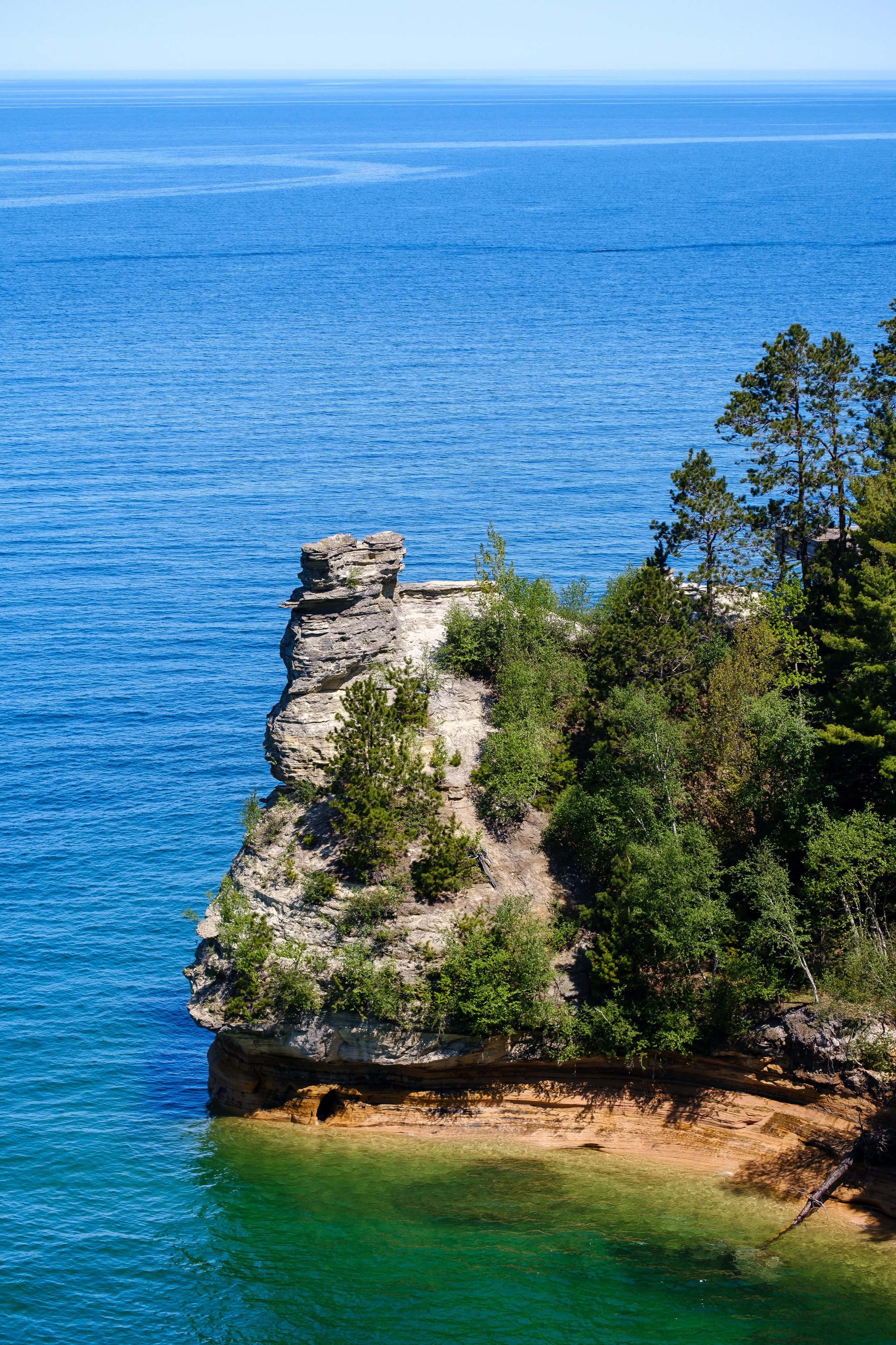  Miner’s Castle in Pictured Rocks. In the 1800s this area was one of the leading producers of iron ore. 