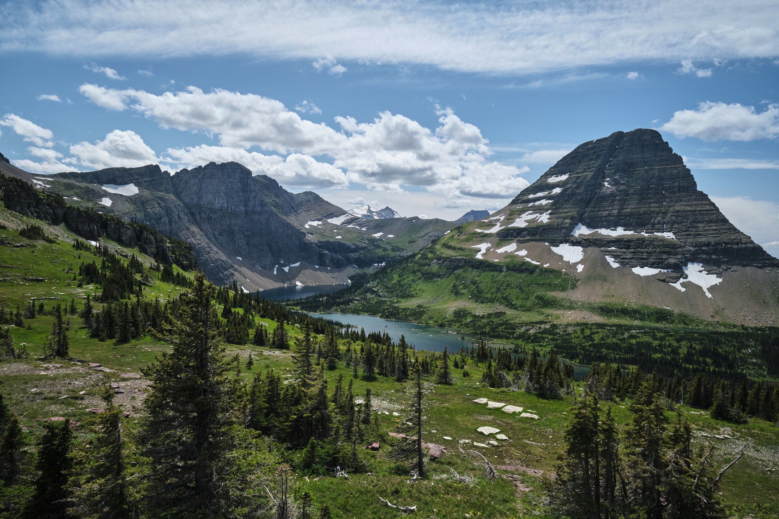  The view from Logan’s Pass — the highest point on Going-To-The-Sun Road 