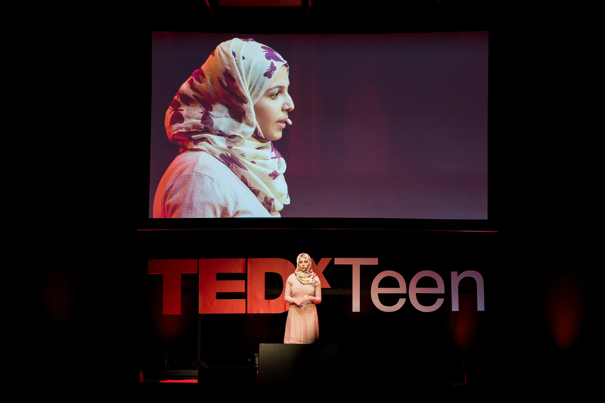TEDxTeen is a biannual conference held in London and New York. Live speakers and interactive sponsorship booths encourage discussion and connection between attendees. 