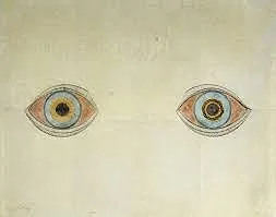 "My Eyes in the Time of Apparition" by August Natterer (1913)