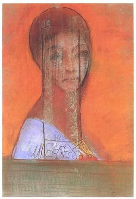 By Odilon Redon "Woman with a Veil"
