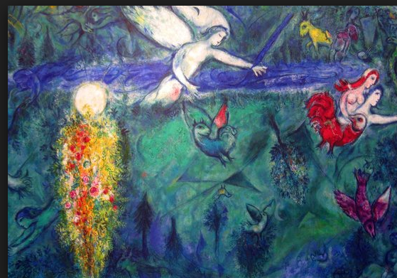 Marc Chagall's "Adam and Eve Expelled from Paradise"