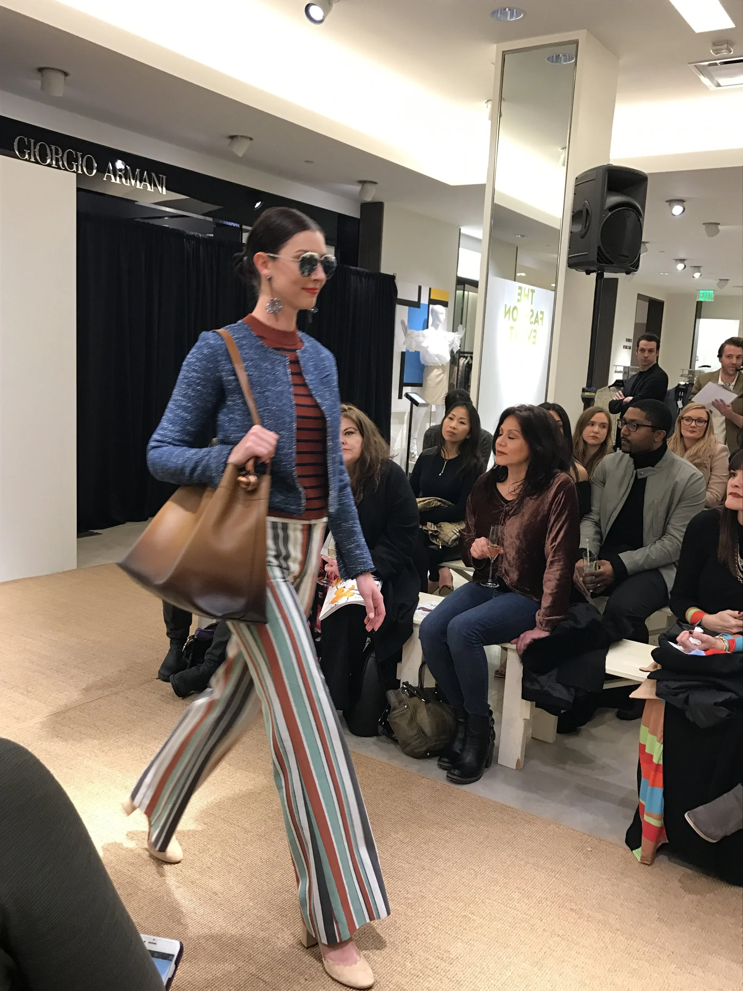 stripes on stripes. 
