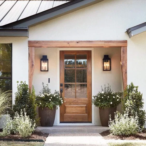wood door inspo