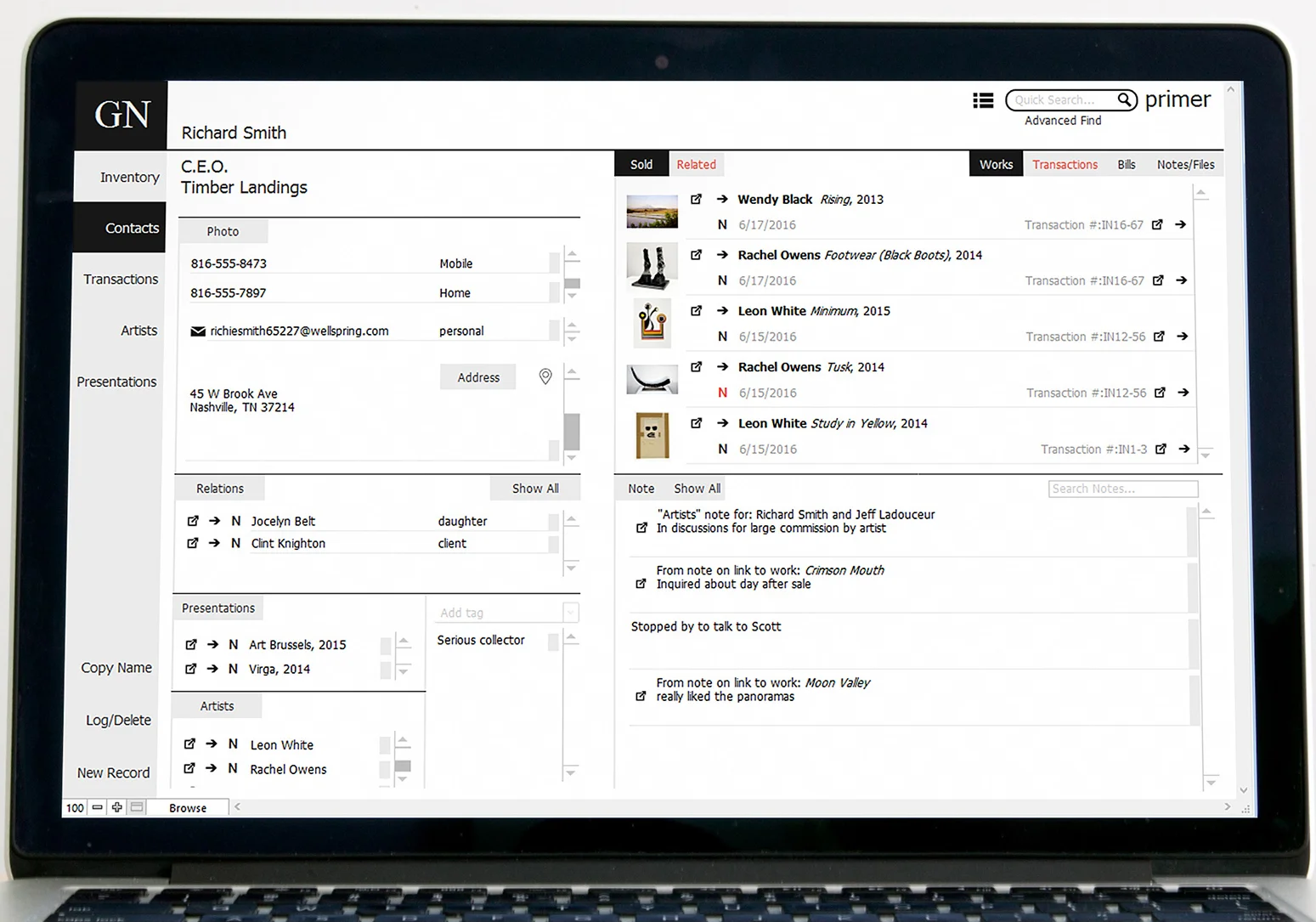 Primer helps you make better offers to your clients because you can now visualize their interests.